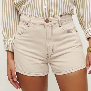NWOT Reformation Cowboy High Rise Jean Shorts